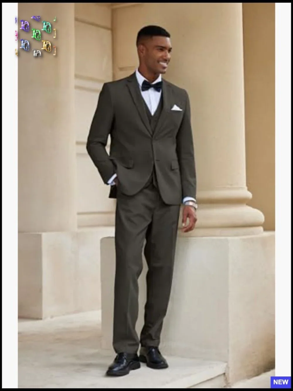 Lightweight Linen Suit Set Regular Fit Blazer Vest Pants Wedding Business